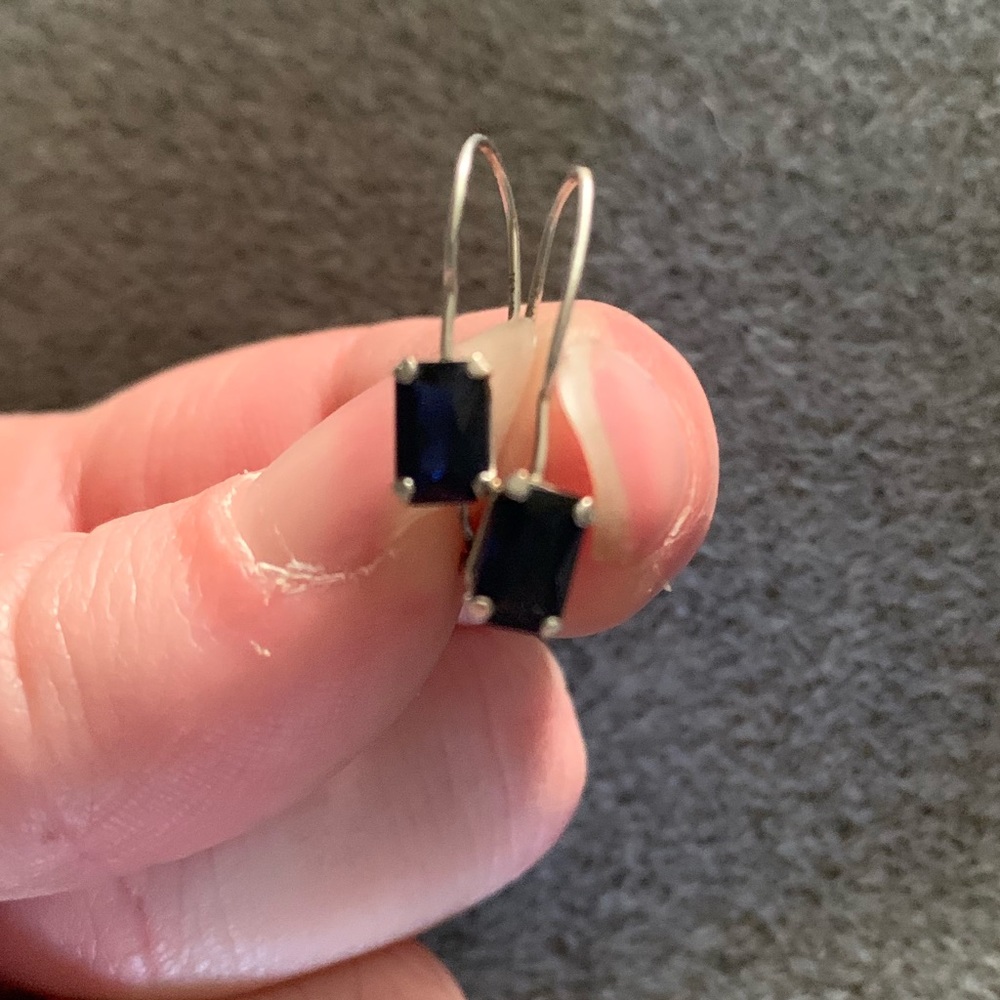 Sapphire Dangle Earrings